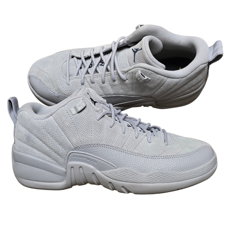 Air Jordan 12 Low Retro 'Wolf Grey' Sneakers Sz 5